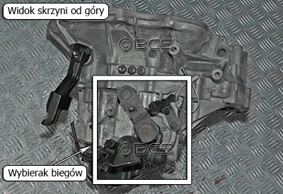 Wybierak biegów w skrzyni F12 1