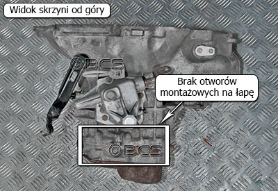 Łapy mocującew skrzyniach biegów F17 4