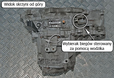 Wybierak biegów w skrzyni F35 1