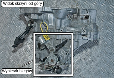 Wybierak biegów w skrzyni MF60B 1