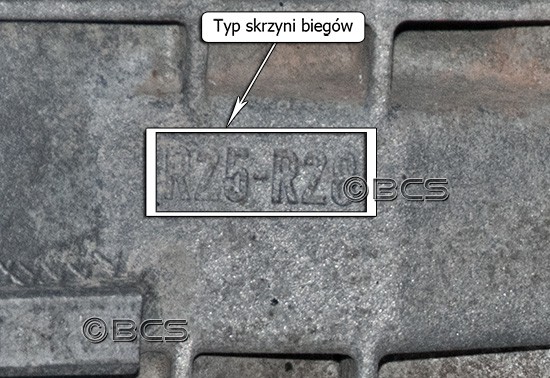 Symbol skrzyni biegów R25/R28 4