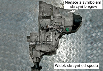 Symbol skrzyni biegów JC7 3