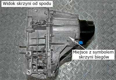 Symbol skrzyni biegów JH3 3