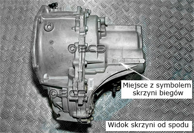 Symbol skrzyni biegów ND0 3