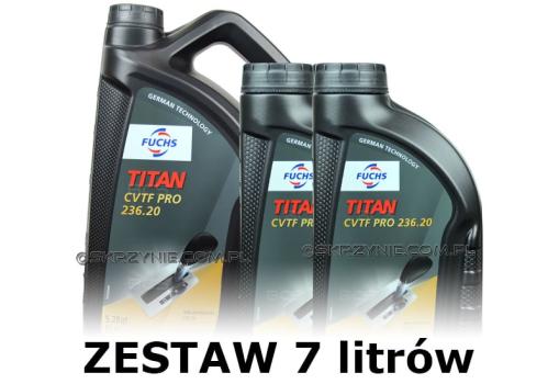 FUCHS TITAN CVTF PRO 236.20 - olej do skrzyń bezstopniowych CVT - 7 litrów zestaw