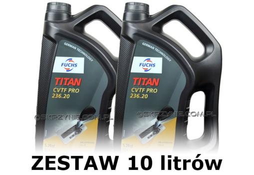 FUCHS TITAN CVTF PRO 236.20 - olej do skrzyń bezstopniowych CVT - 10 litrów zestaw