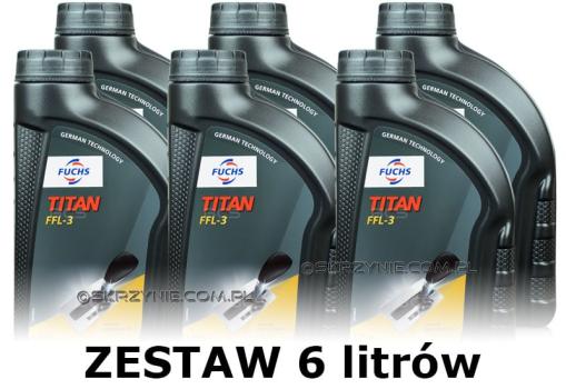 FUCHS TITAN - PENTOSIN FFL-3 - olej do skrzyń dwusprzęgłowych - 6 litrów zestaw