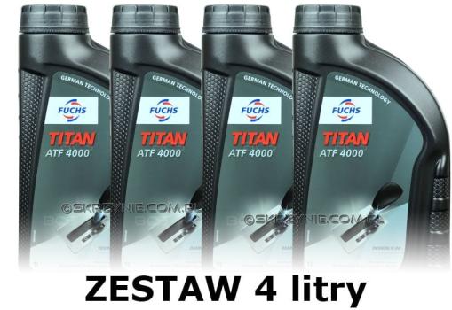 FUCHS TITAN ATF 4000 - olej do automatycznych skrzyń biegów - 4 litry zestaw