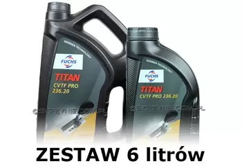 FUCHS TITAN CVTF PRO 236.20 - olej do skrzyń bezstopniowych CVT - 6 litrów zestaw