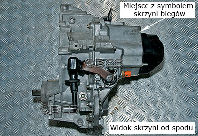 Symbol skrzyni biegów JB1 wypalony elektroiskrowo 2